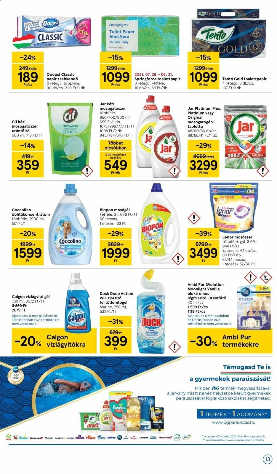 TESCO akciós újságok - 2021.08.12 - 2021.08.17. Oldal 13