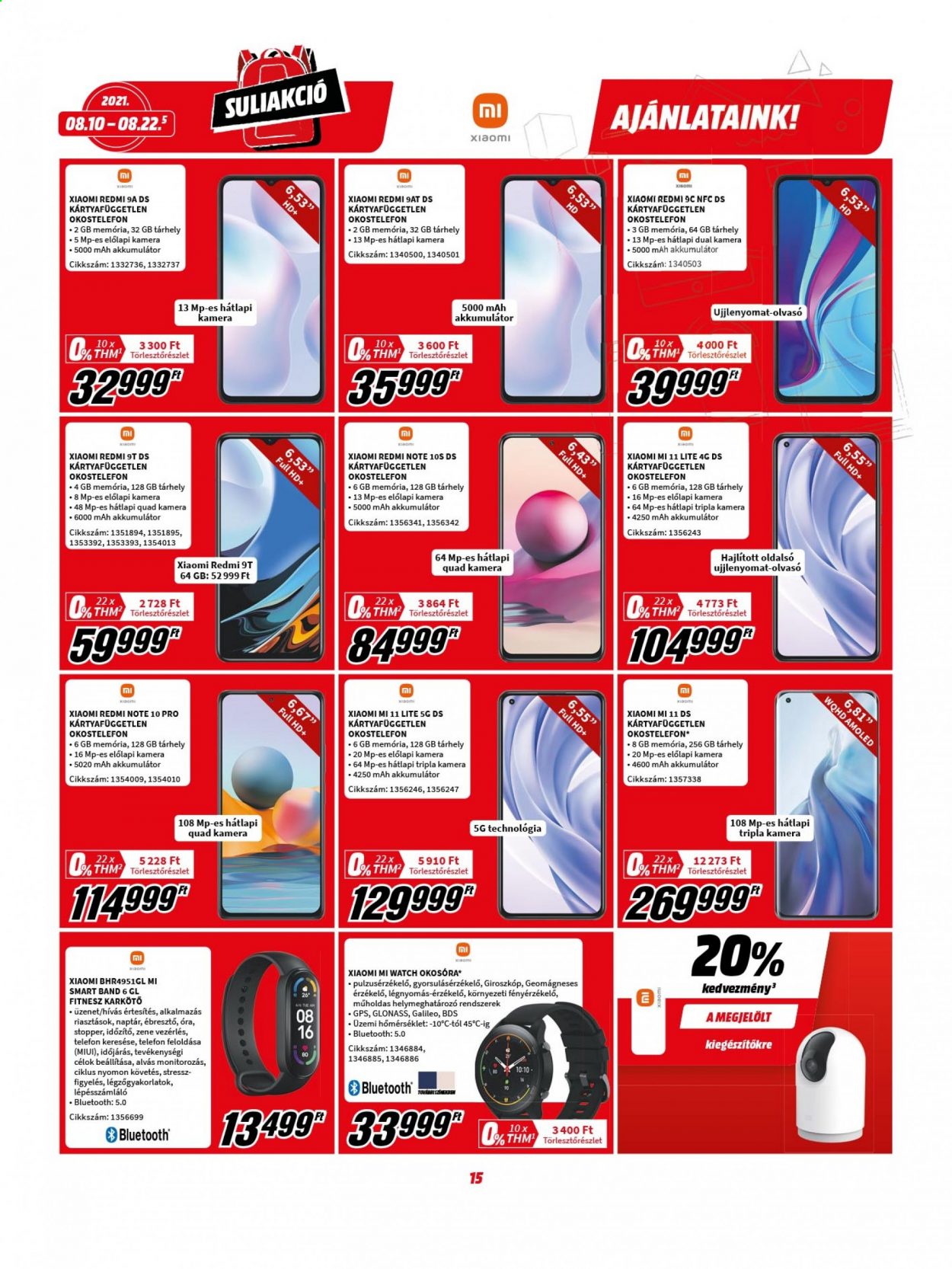 MediaMarkt akciós újságok - 2021.08.10 - 2021.08.22. Oldal 15