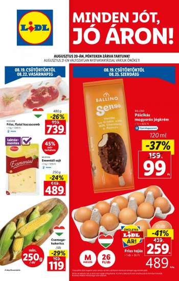 Újság Lidl - 2021.08.19 - 2021.08.25.