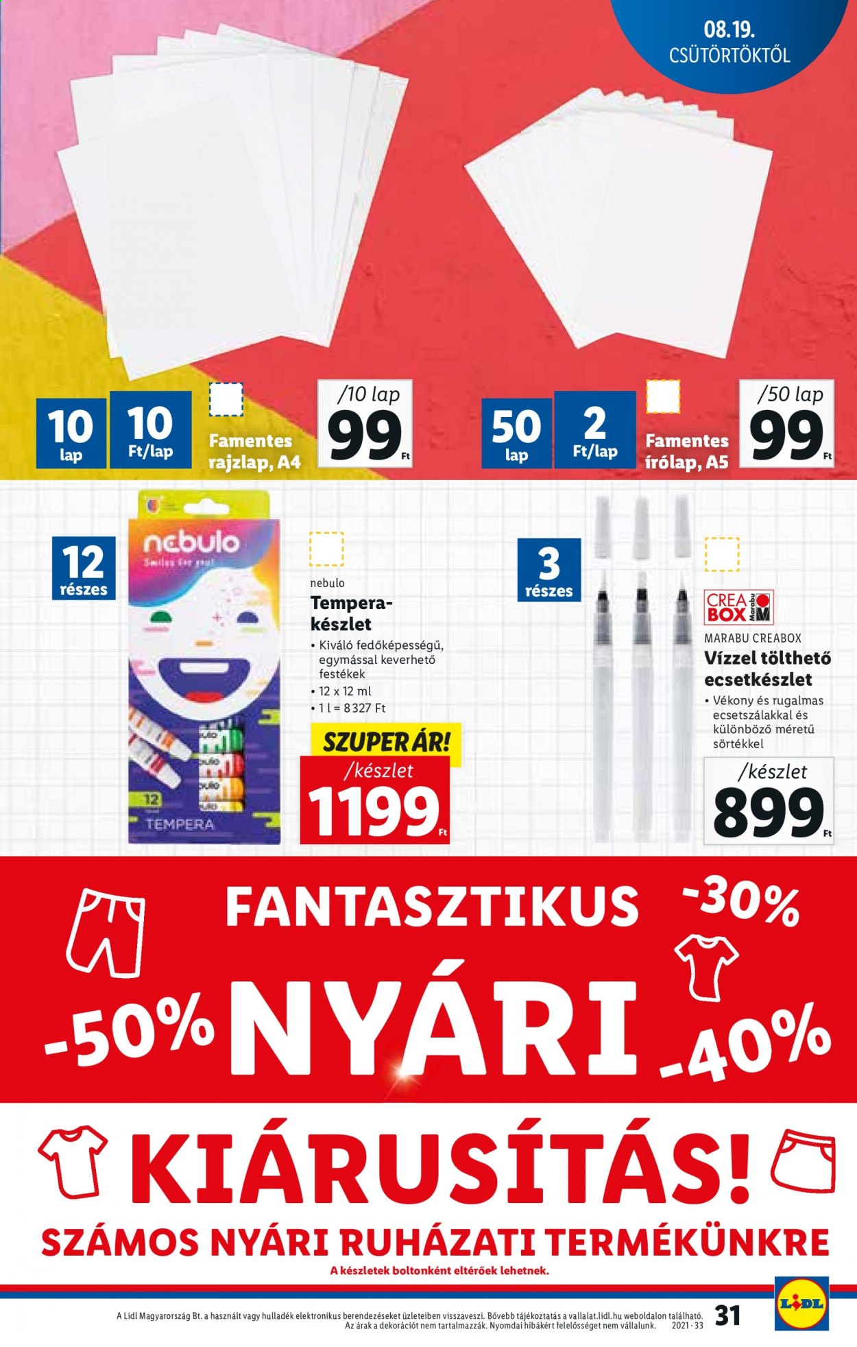 Lidl akciós újságok - 2021.08.19 - 2021.08.25. Oldal 31