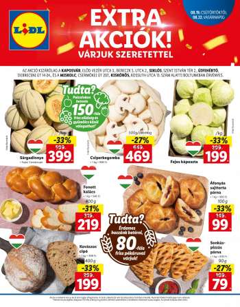 Újság Lidl - 2021.08.19 - 2021.08.22.