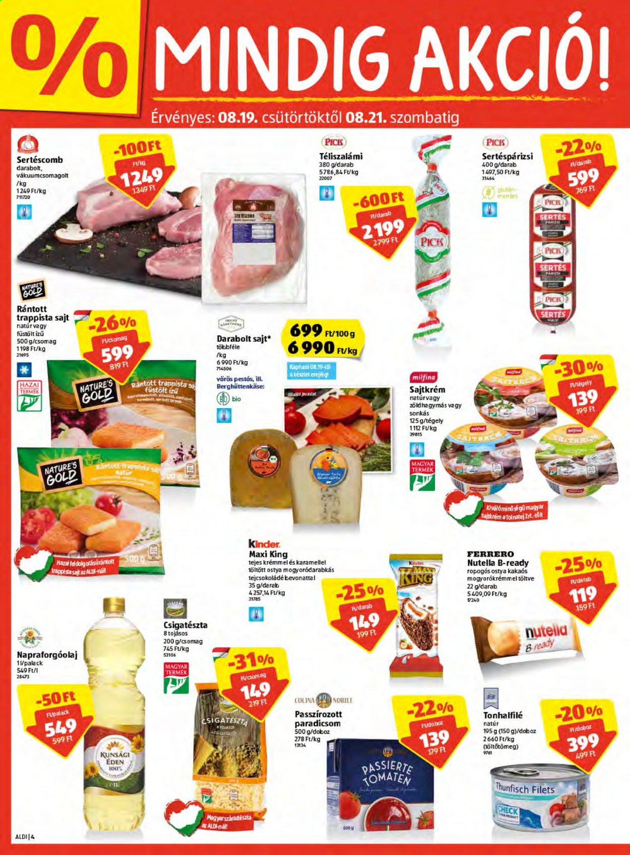Aldi akciós újságok - 2021.08.19 - 2021.08.25. Oldal 4