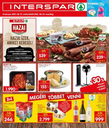 Újság INTERSPAR - 2021.08.19 - 2021.08.25.