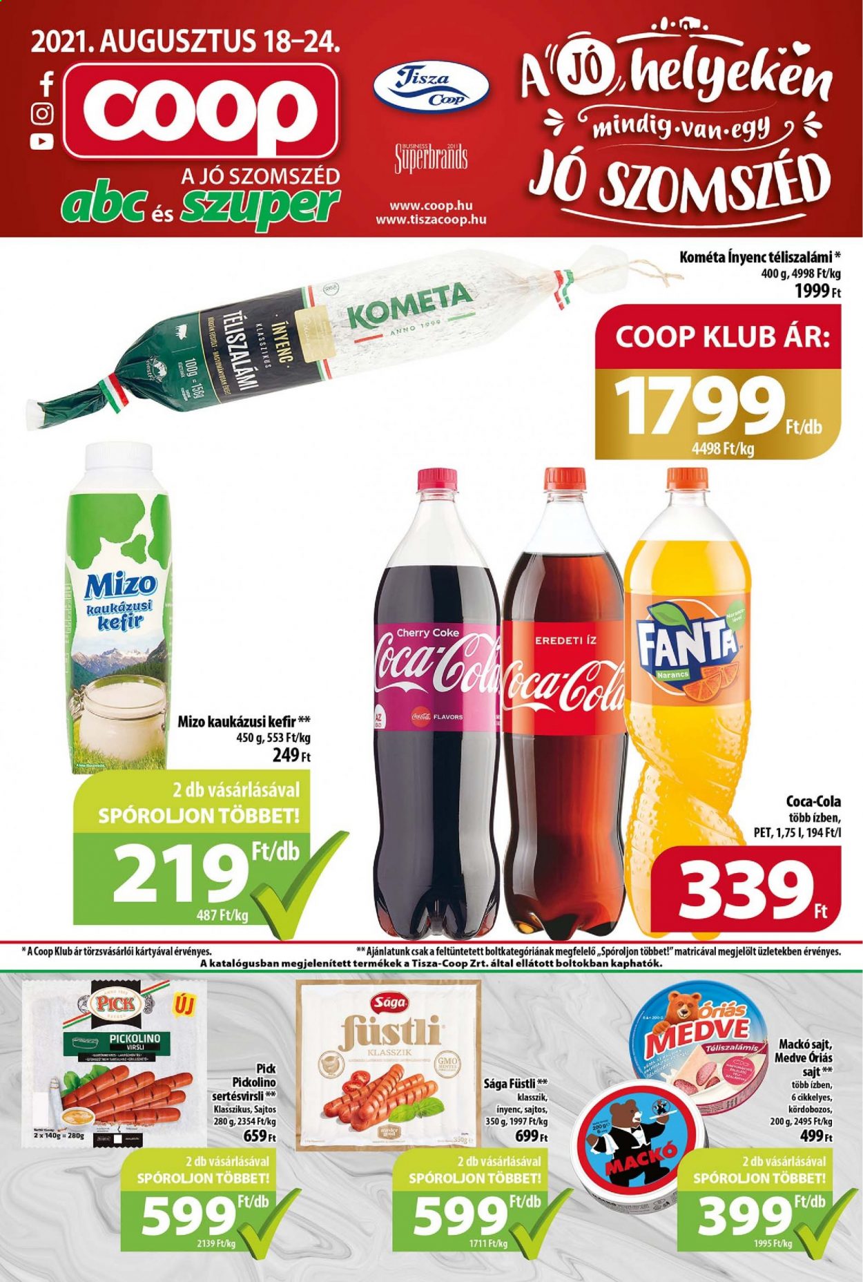 Coop akciós újságok - 2021.08.18 - 2021.08.24. Oldal 1