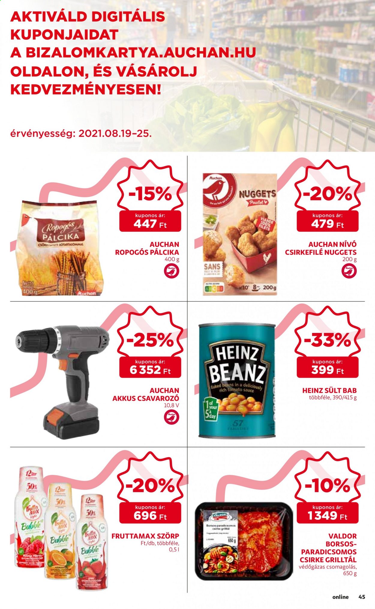Auchan akciós újságok - 2021.08.19 - 2021.08.25. Oldal 45