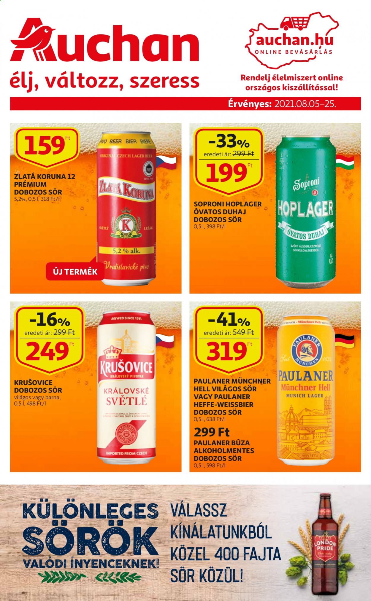 Auchan akciós újságok - 2021.08.05 - 2021.08.25. Oldal 1