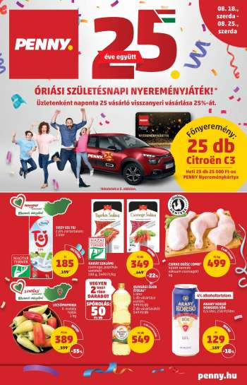 Újság Penny Market - 2021.08.18 - 2021.08.25.