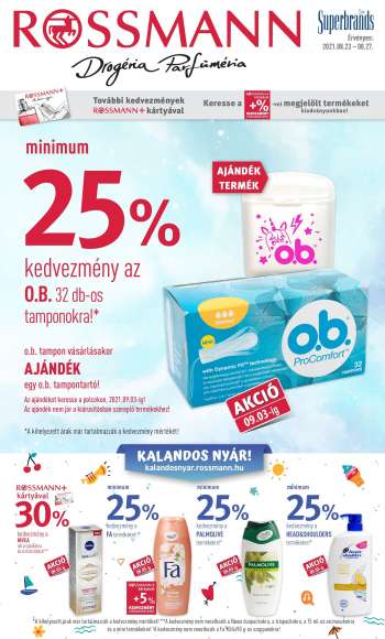 Újság Rossmann - 2021.08.23 - 2021.08.27.