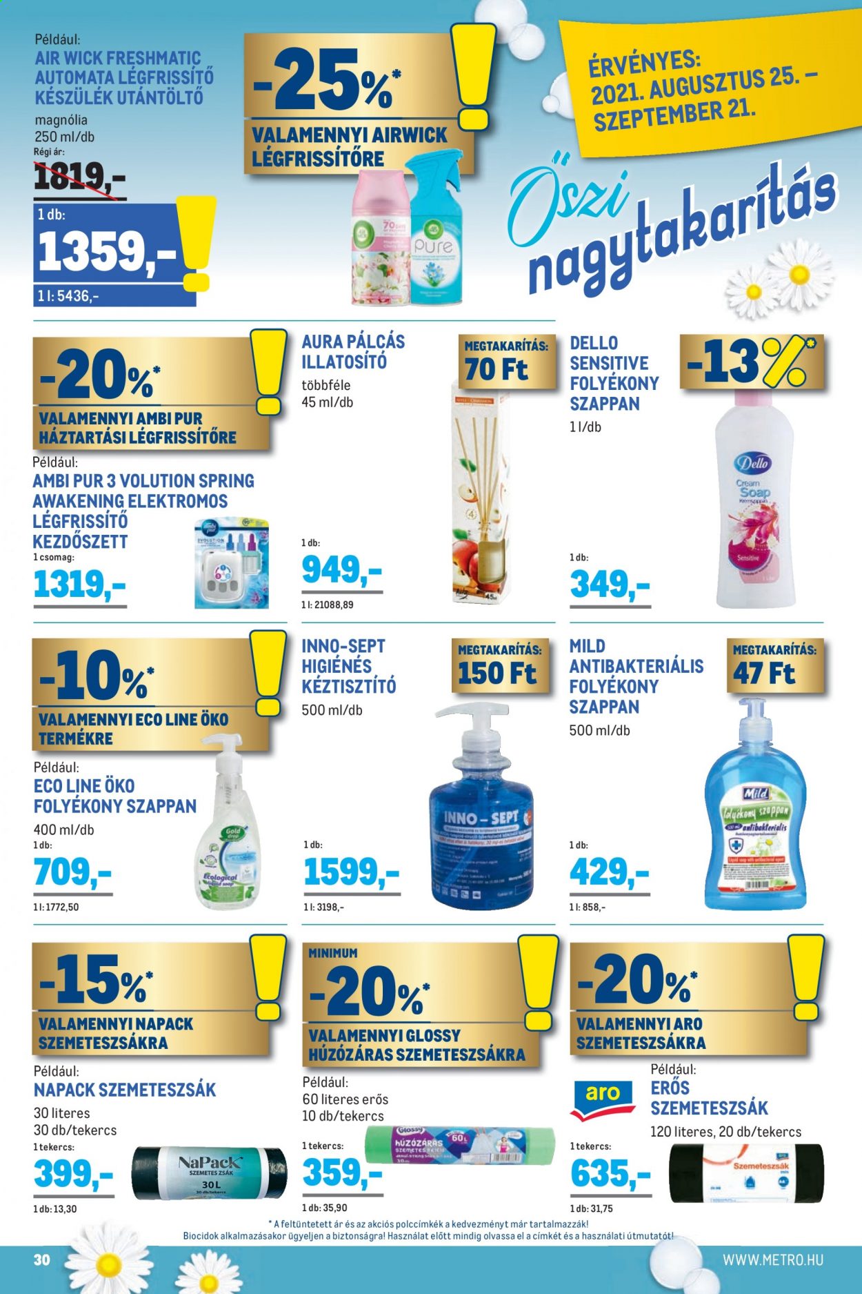 Metro akciós újságok - 2021.08.25 - 2021.09.07. Oldal 30