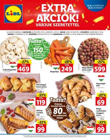 Újság Lidl - 2021.08.26 - 2021.08.29.