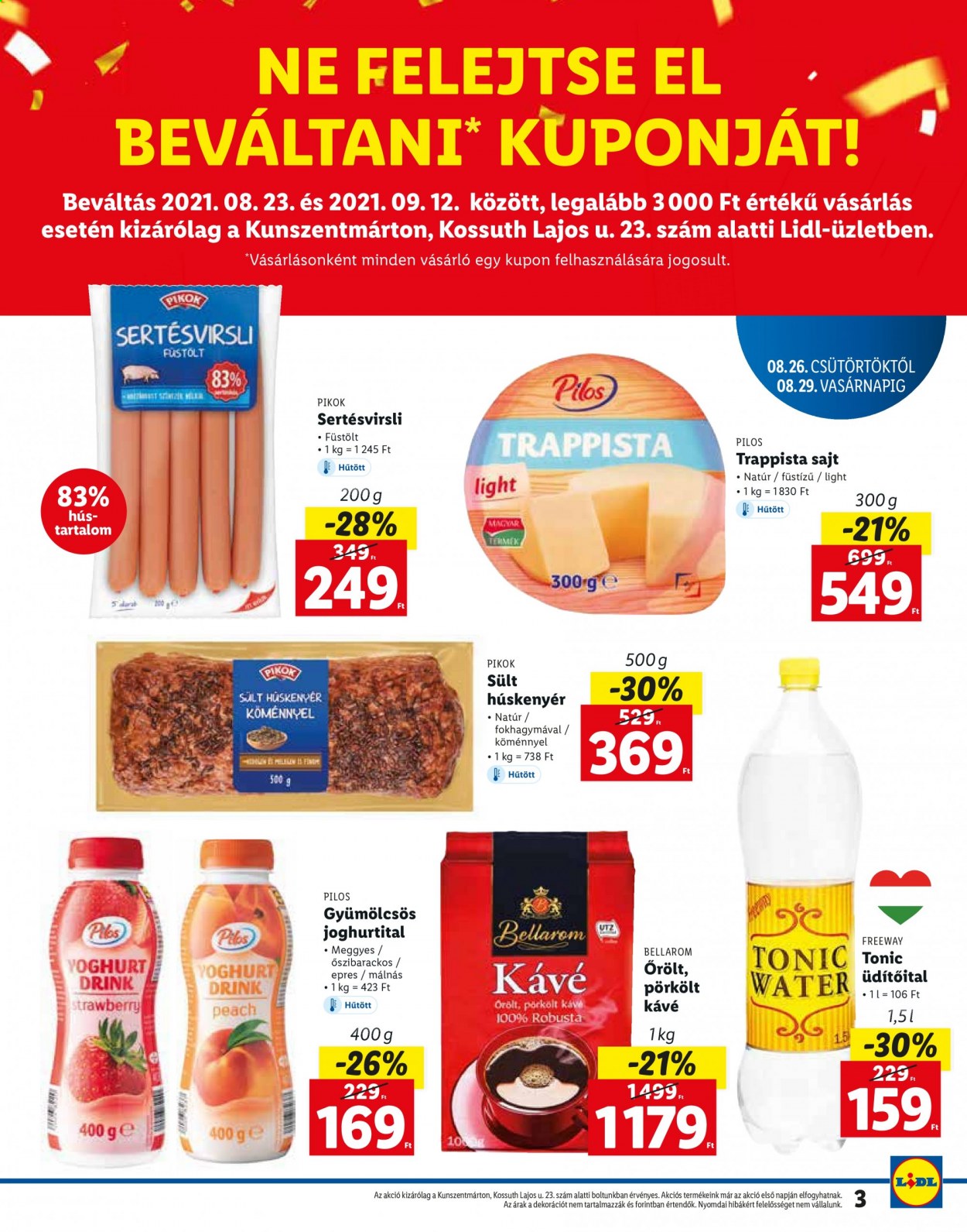 Lidl akciós újságok - 2021.08.26 - 2021.08.29. Oldal 3