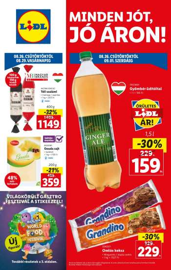 Újság Lidl - 2021.08.26 - 2021.09.01.