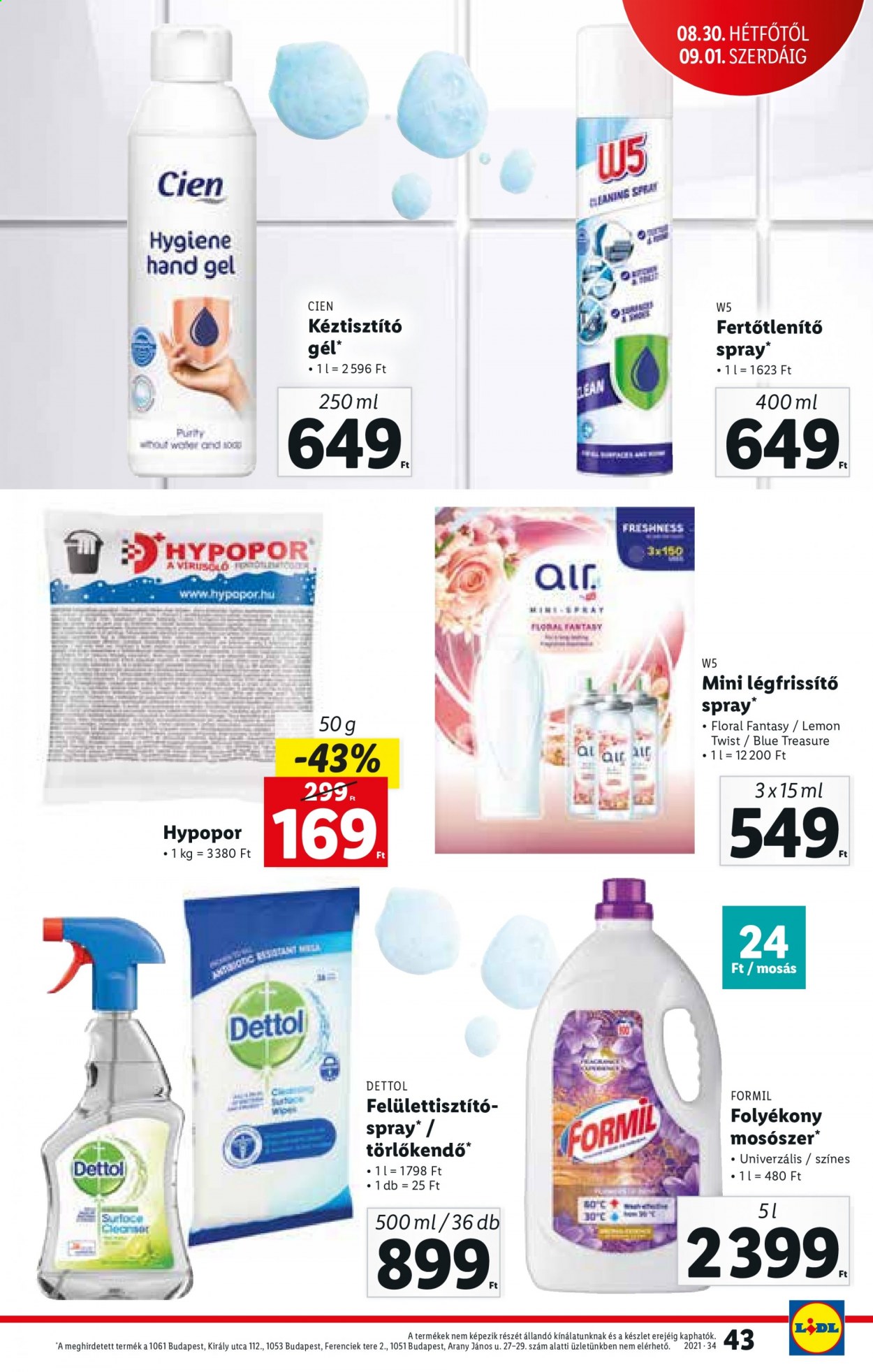 Lidl akciós újságok - 2021.08.26 - 2021.09.01. Oldal 43