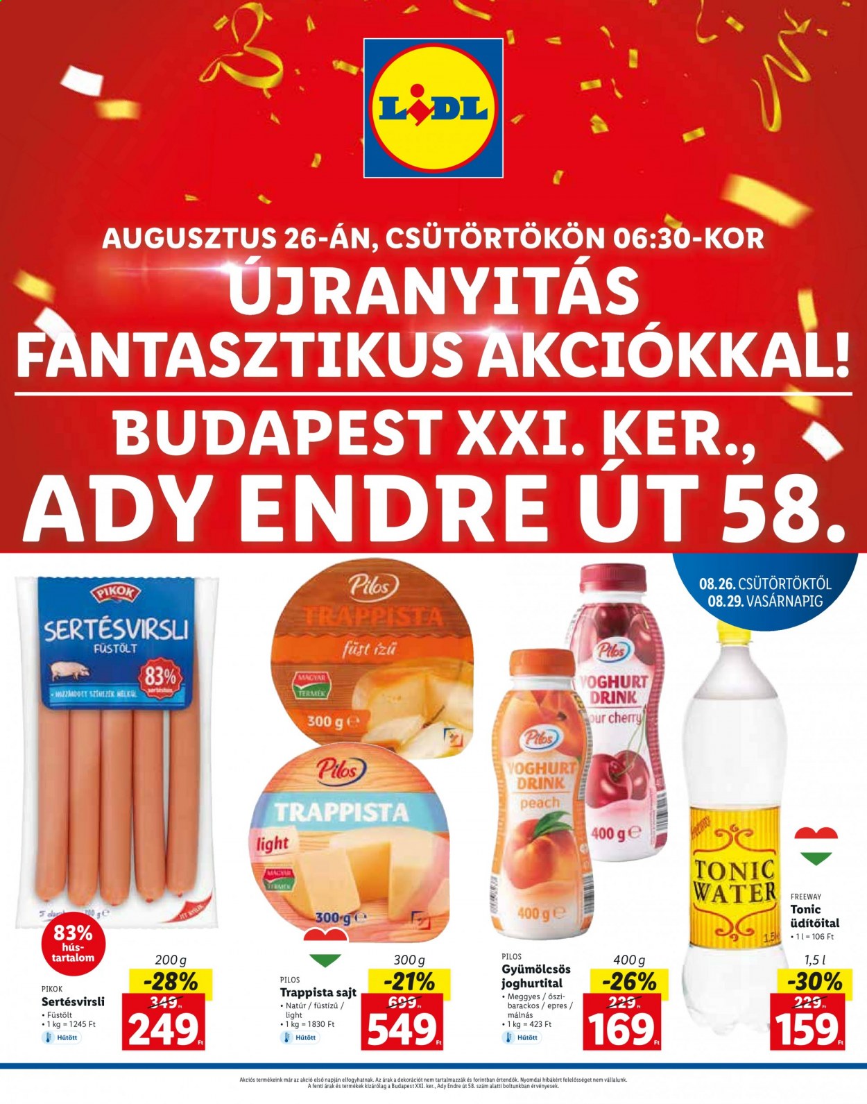 Lidl akciós újságok - 2021.08.26 - 2021.08.29. Oldal 1