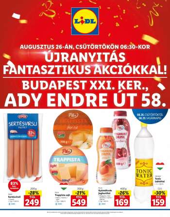 Újság Lidl - 2021.08.26 - 2021.08.29.