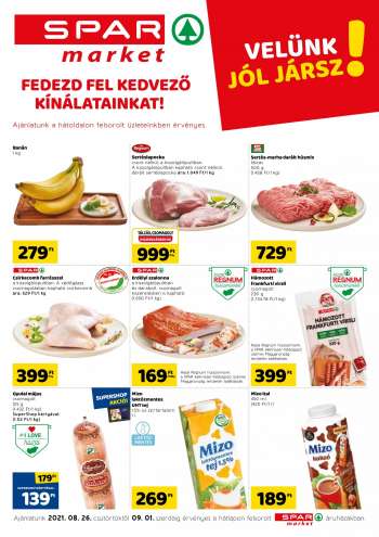 Újság SPAR market - 2021.08.26 - 2021.09.01.