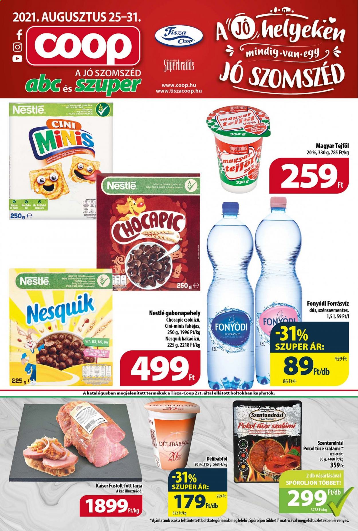 Coop akciós újságok - 2021.08.25 - 2021.08.31. Oldal 1