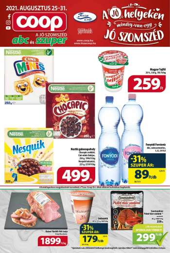 Újság Coop - 2021.08.25 - 2021.08.31.