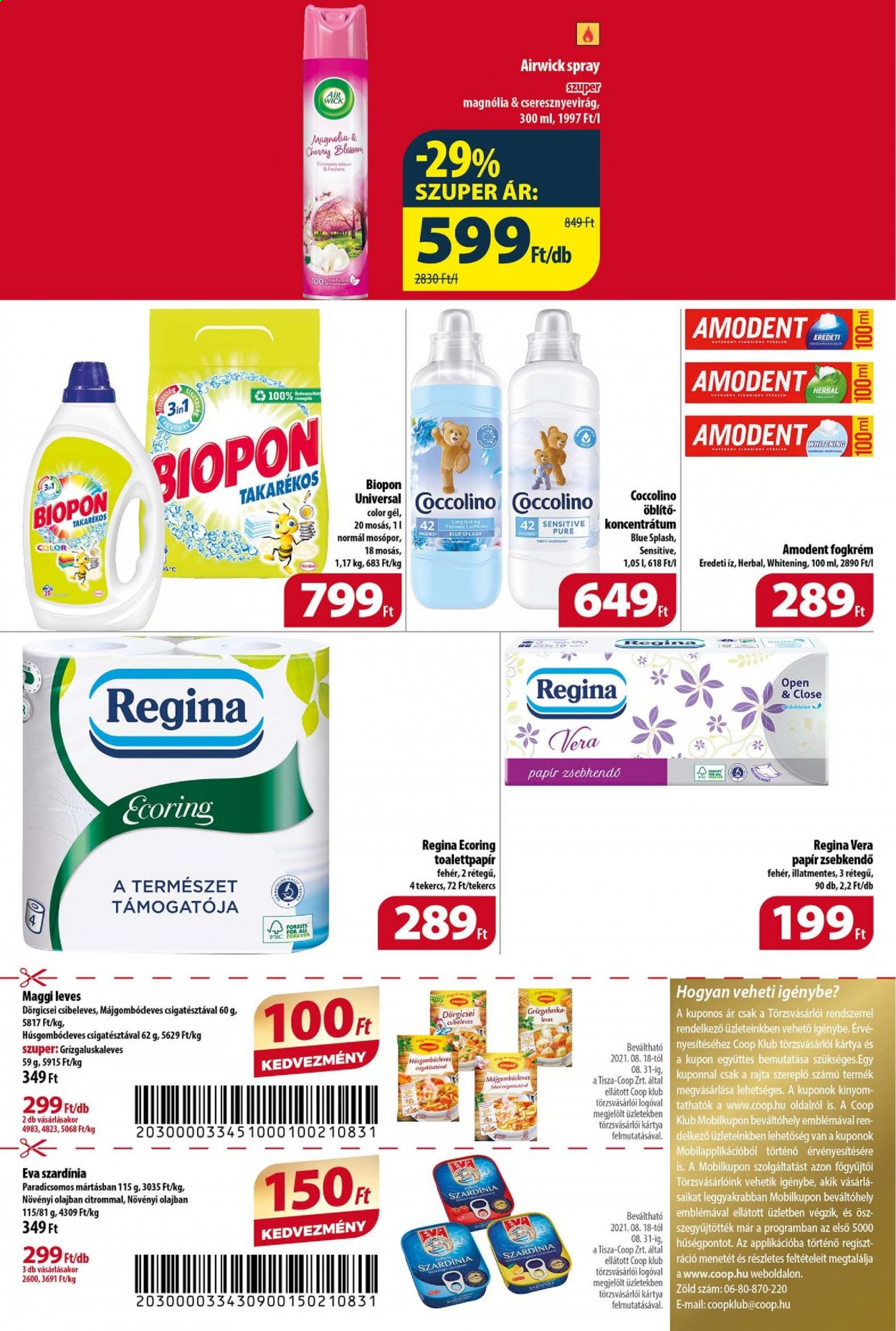 Coop akciós újságok - 2021.08.25 - 2021.08.31. Oldal 7