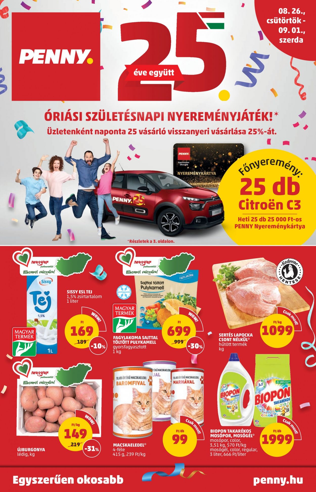 Penny Market akciós újságok - 2021.08.26 - 2021.09.01. Oldal 1