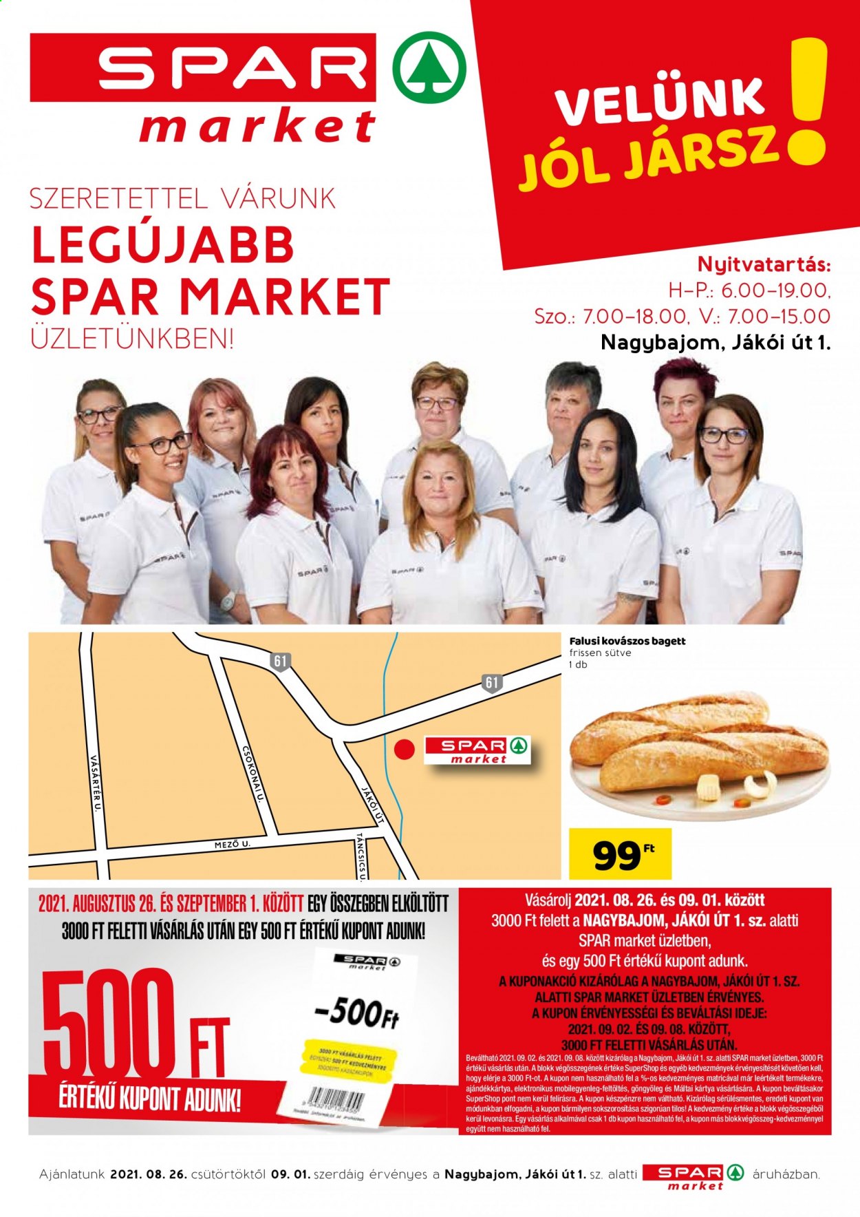 SPAR market akciós újságok - 2021.08.26 - 2021.09.01. Oldal 1