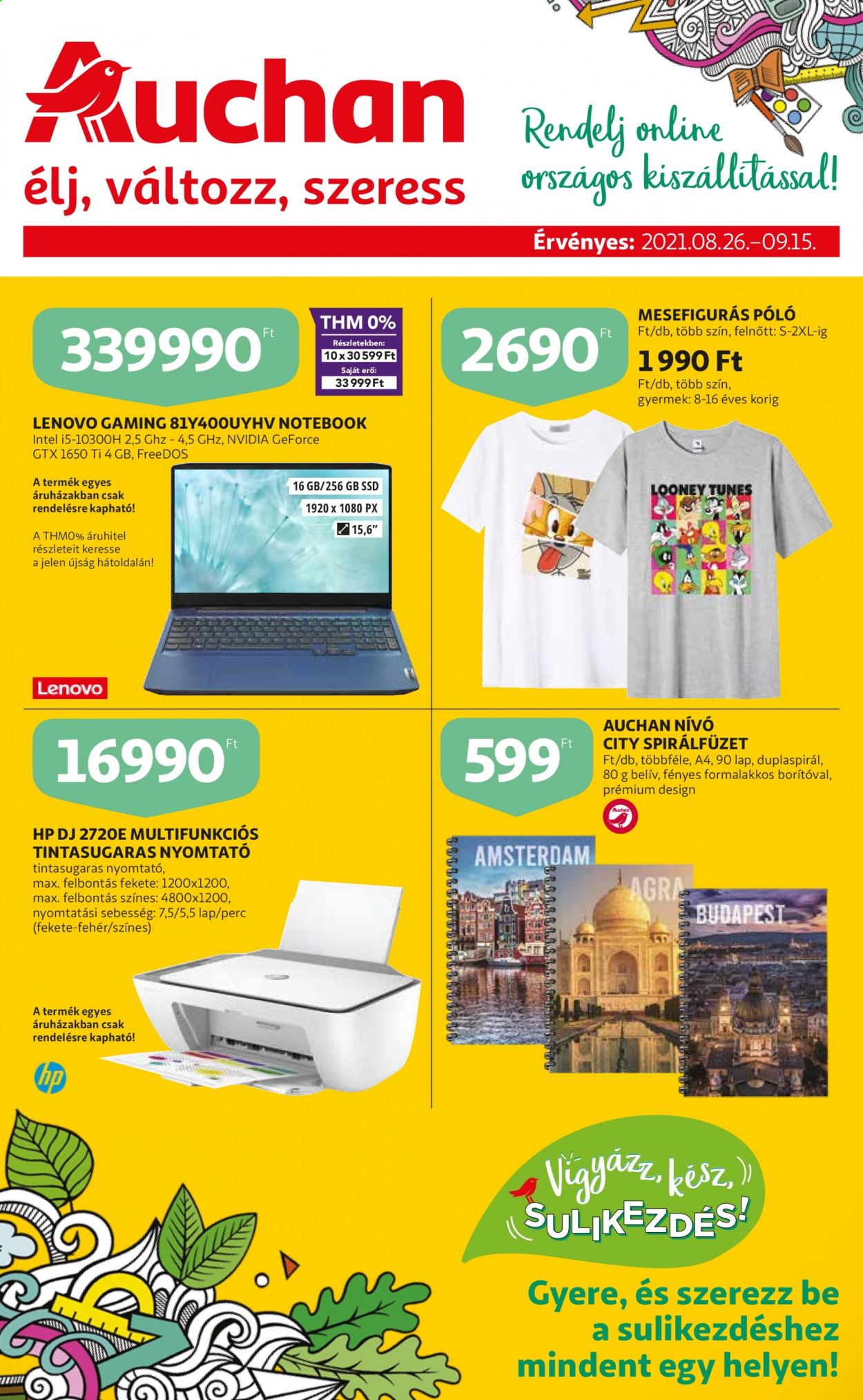 Auchan akciós újságok - 2021.08.26 - 2021.09.15. Oldal 1