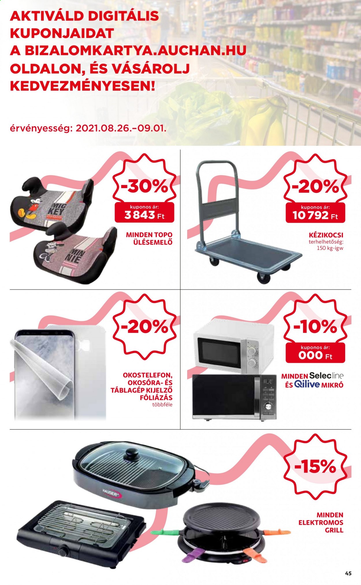 Auchan akciós újságok - 2021.08.26 - 2021.09.01. Oldal 45