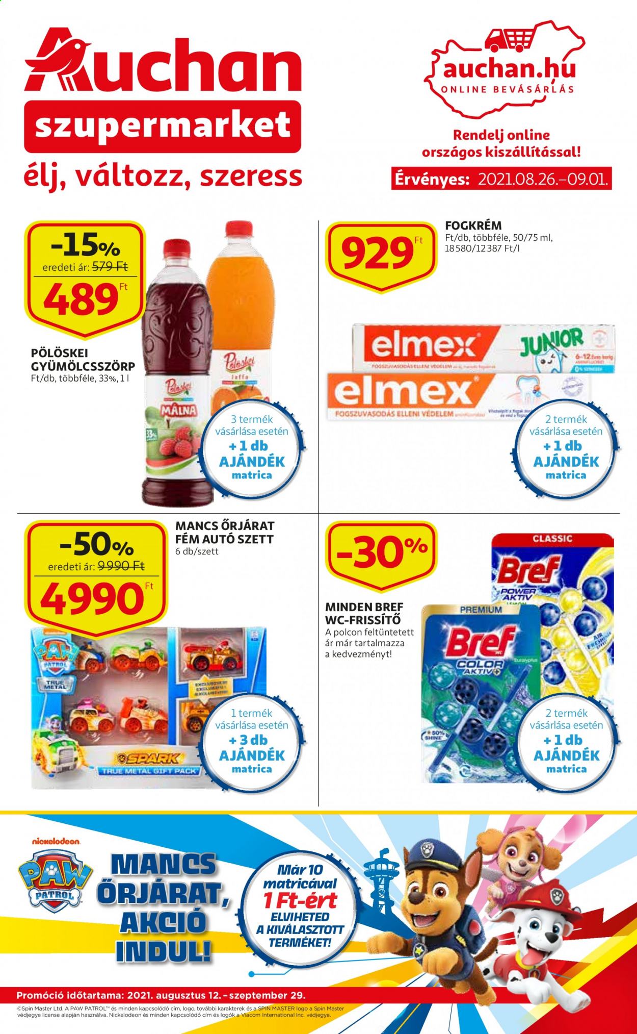 Auchan akciós újságok - 2021.08.26 - 2021.09.01. Oldal 1