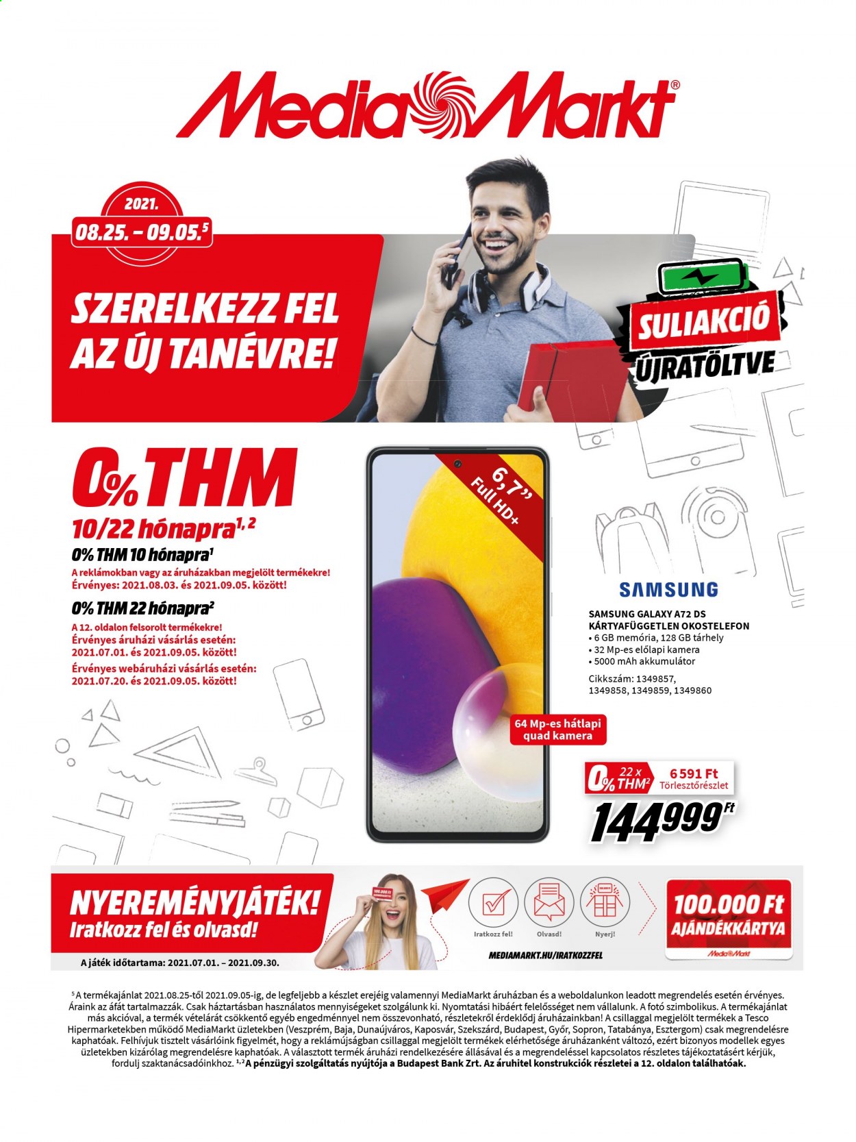 MediaMarkt akciós újságok - 2021.08.25 - 2021.09.05. Oldal 1