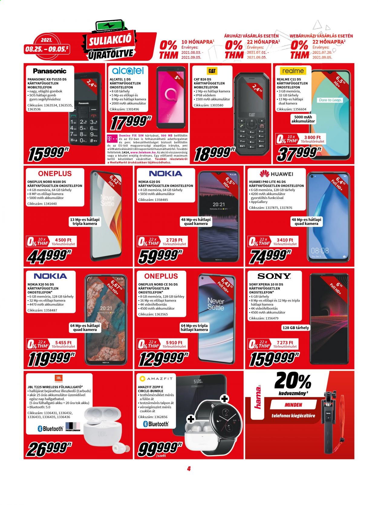 MediaMarkt akciós újságok - 2021.08.25 - 2021.09.05. Oldal 4