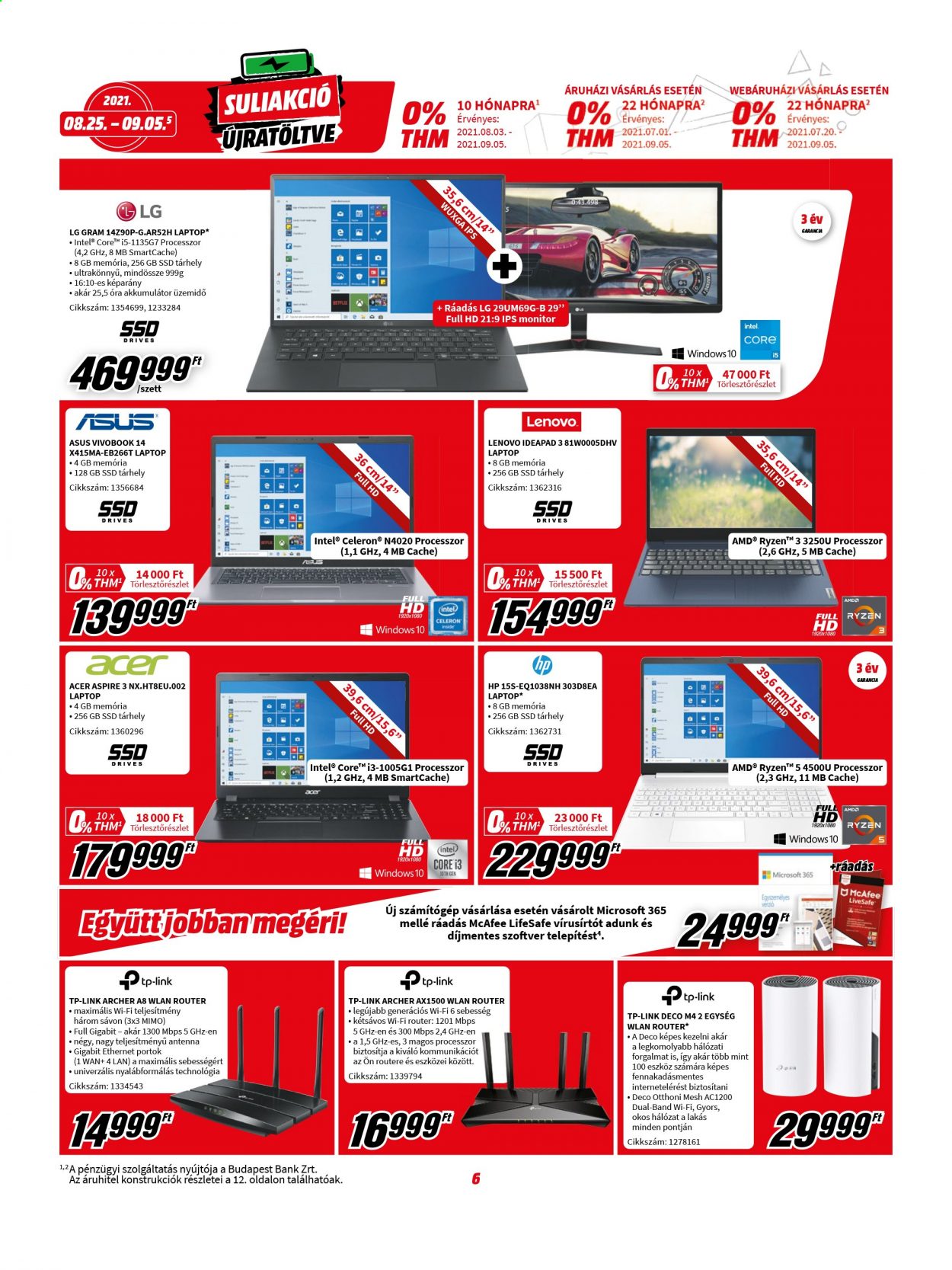MediaMarkt akciós újságok - 2021.08.25 - 2021.09.05. Oldal 6