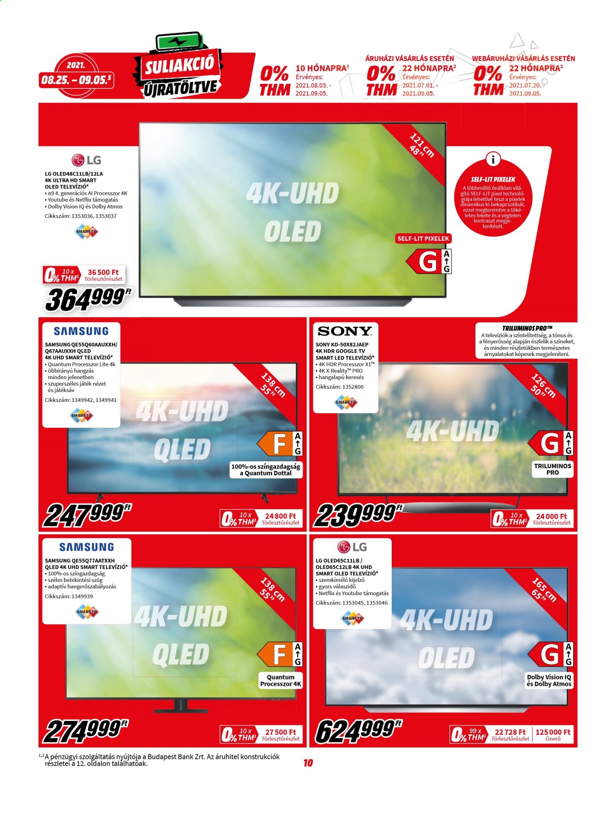 MediaMarkt akciós újságok - 2021.08.25 - 2021.09.05. Oldal 10