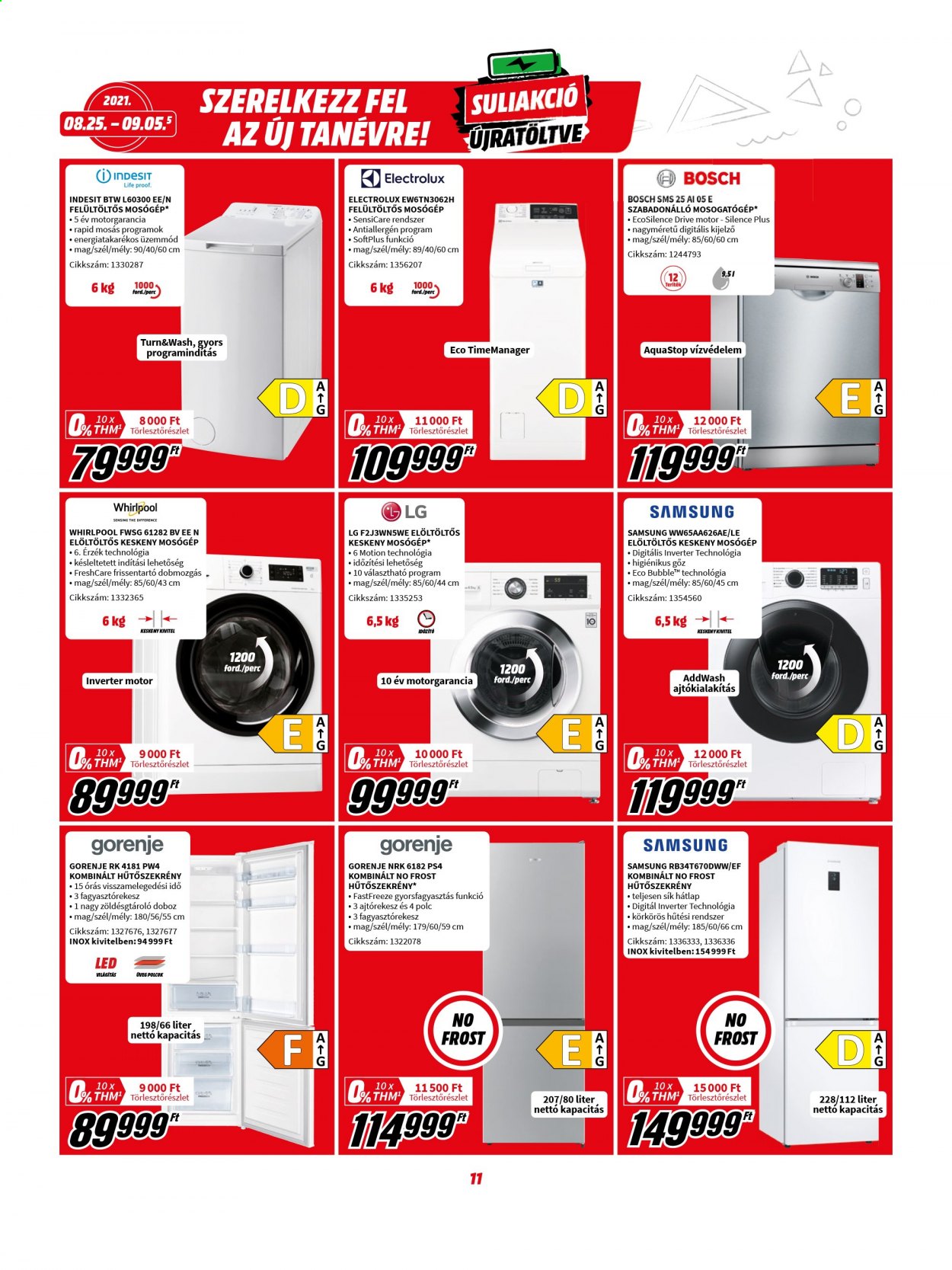 MediaMarkt akciós újságok - 2021.08.25 - 2021.09.05. Oldal 11