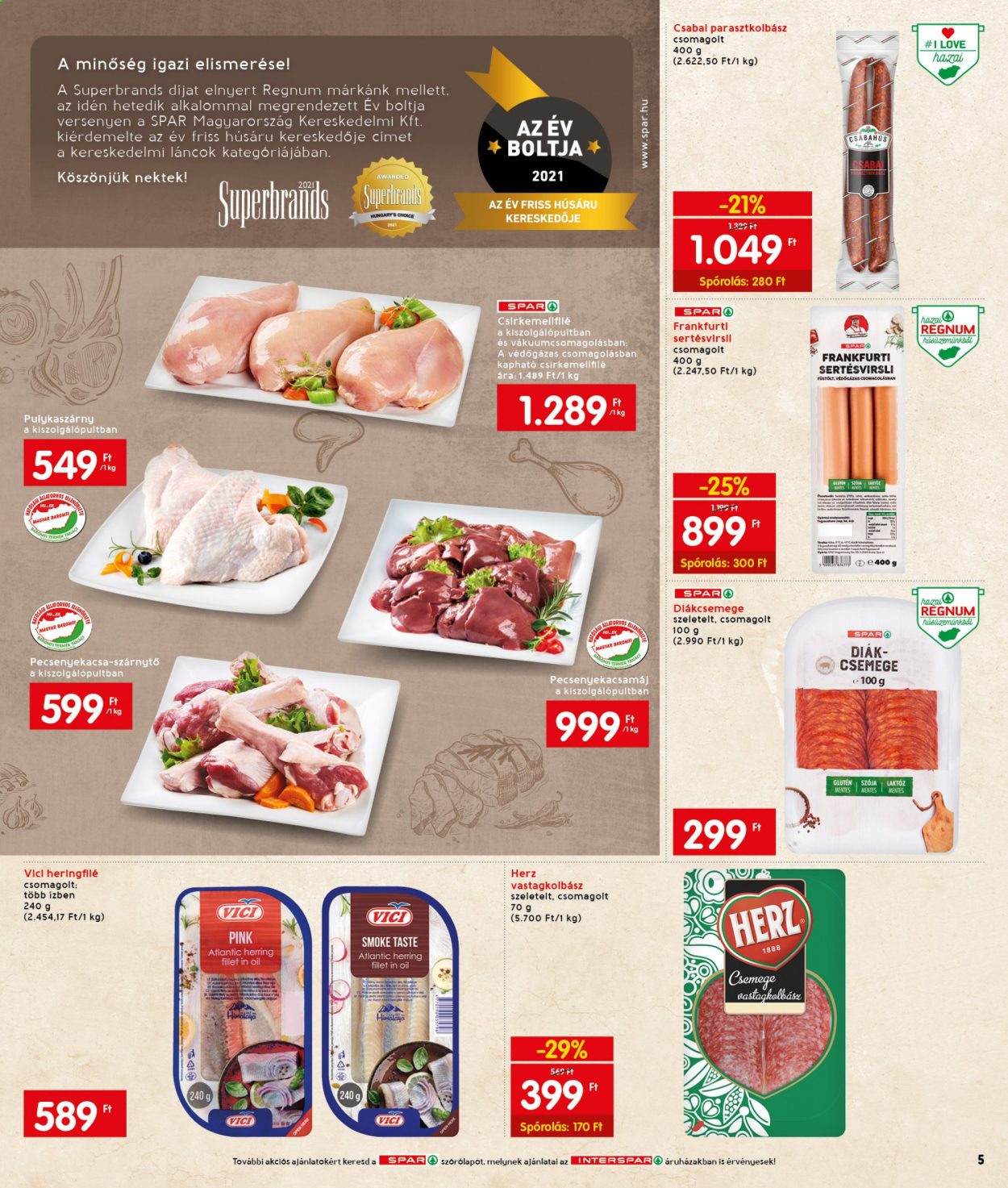 INTERSPAR akciós újságok - 2021.09.02 - 2021.09.08. Oldal 5