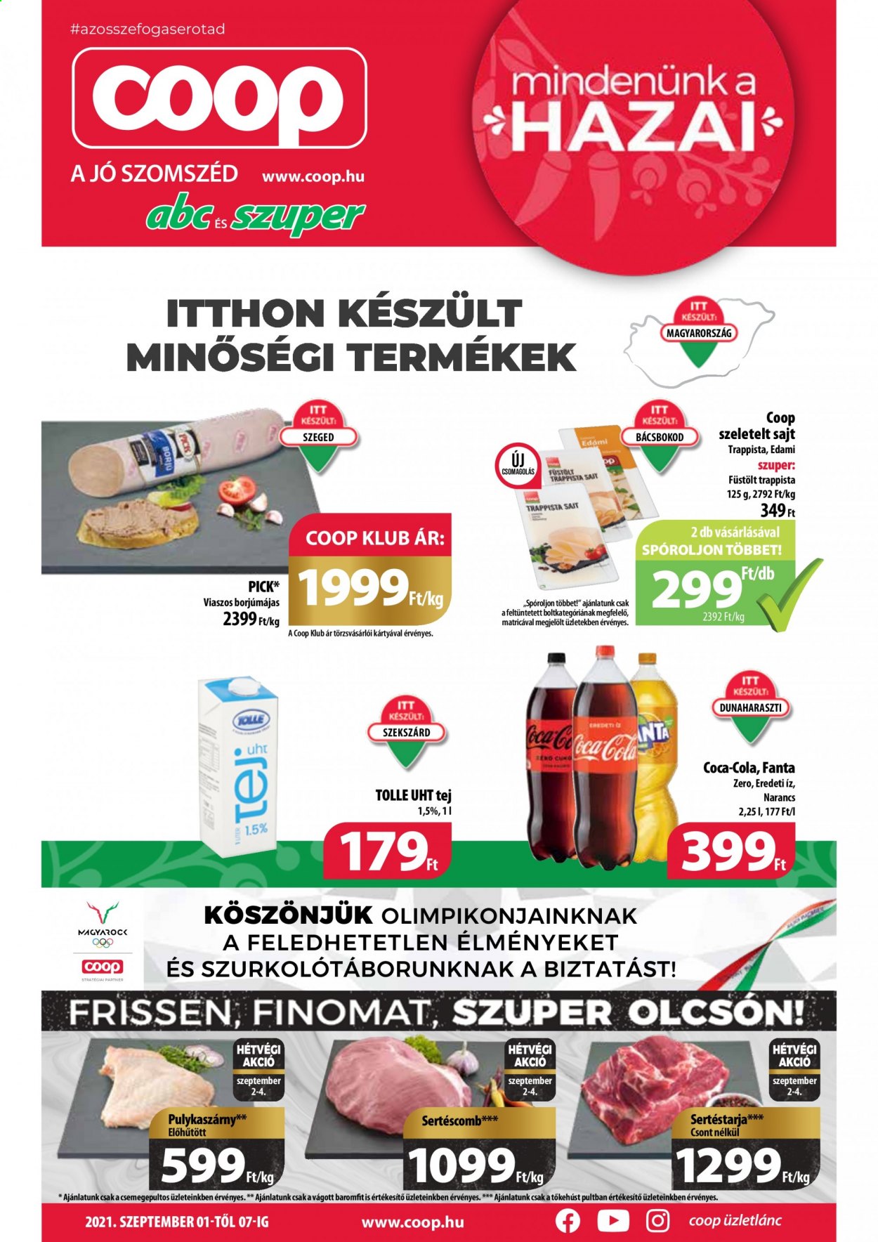 Coop akciós újságok - 2021.09.01 - 2021.09.07. Oldal 1