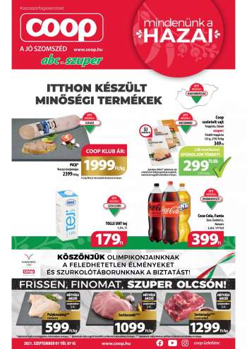 Újság Coop - 2021.09.01 - 2021.09.07.
