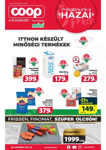 Újság Coop - 2021.09.01 - 2021.09.14.