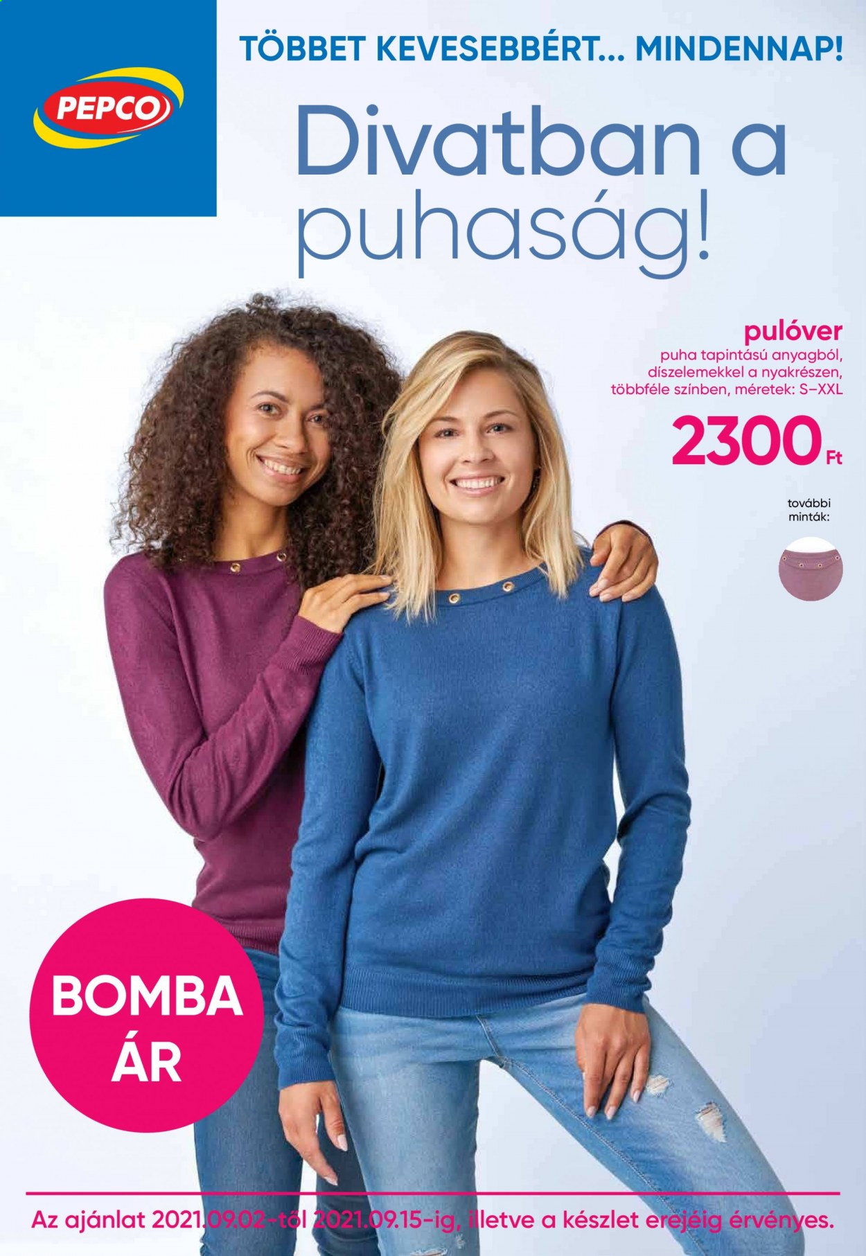 Pepco akciós újságok - 2021.09.02 - 2021.09.15. Oldal 1