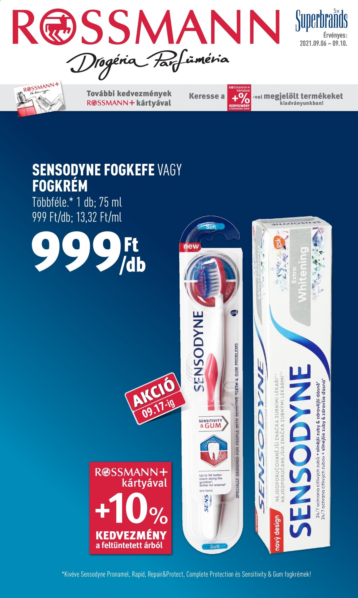 Rossmann akciós újságok - 2021.09.06 - 2021.09.10. Oldal 1