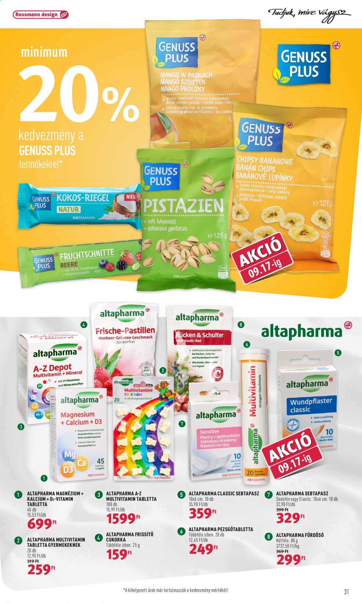 Rossmann akciós újságok - 2021.09.06 - 2021.09.10. Oldal 31