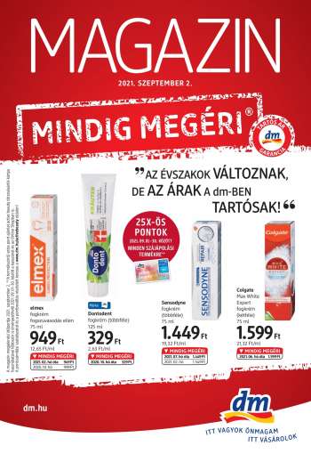 Újság dm drogerie markt - 2021.09.01 - 2021.09.30.