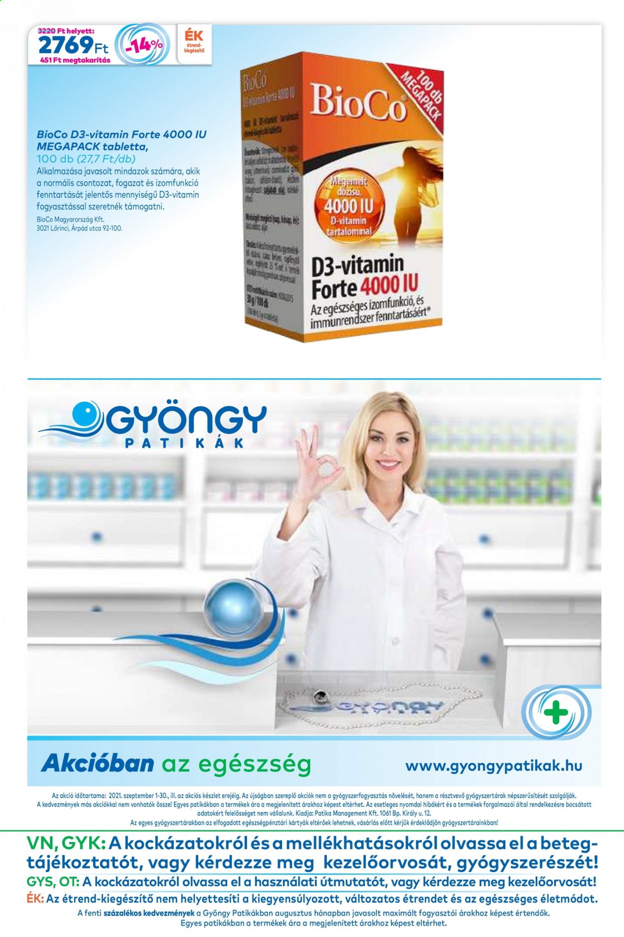 Gyöngy Patikák akciós újságok - 2021.09.01 - 2021.09.30. Oldal 20