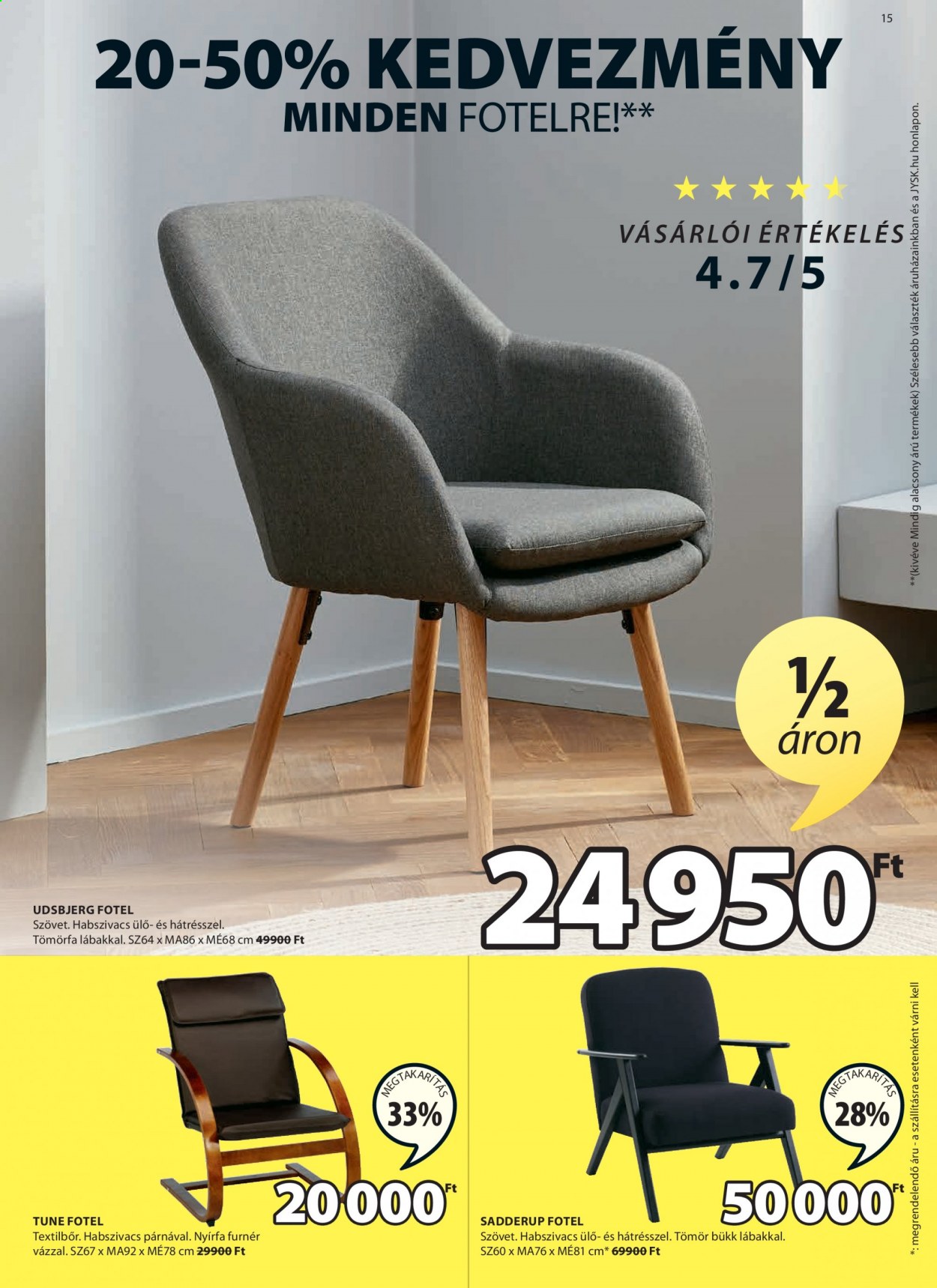 JYSK akciós újságok - 2021.09.02 - 2021.09.15. Oldal 15