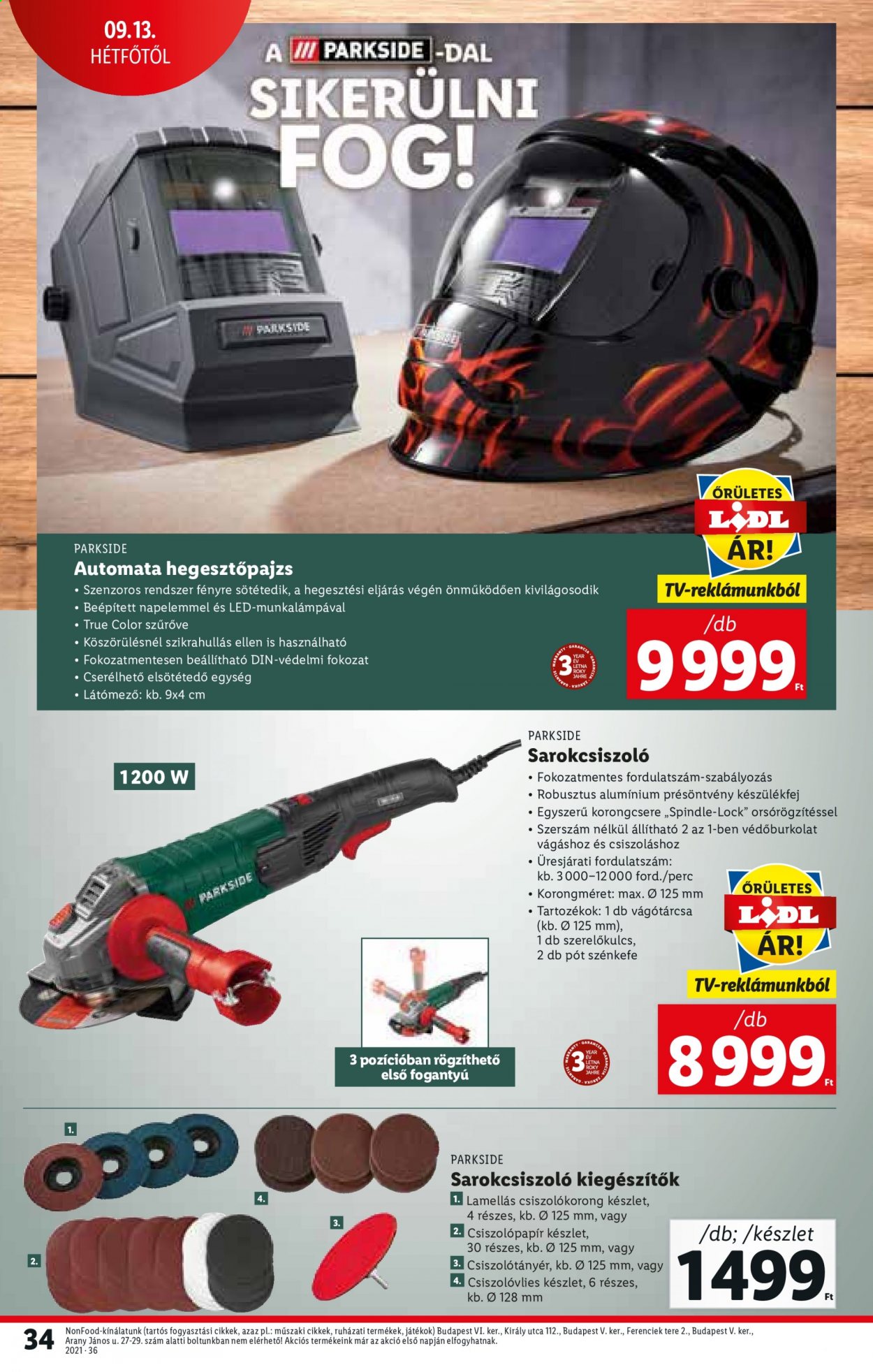 Lidl akciós újságok - 2021.09.09 - 2021.09.15. Oldal 34