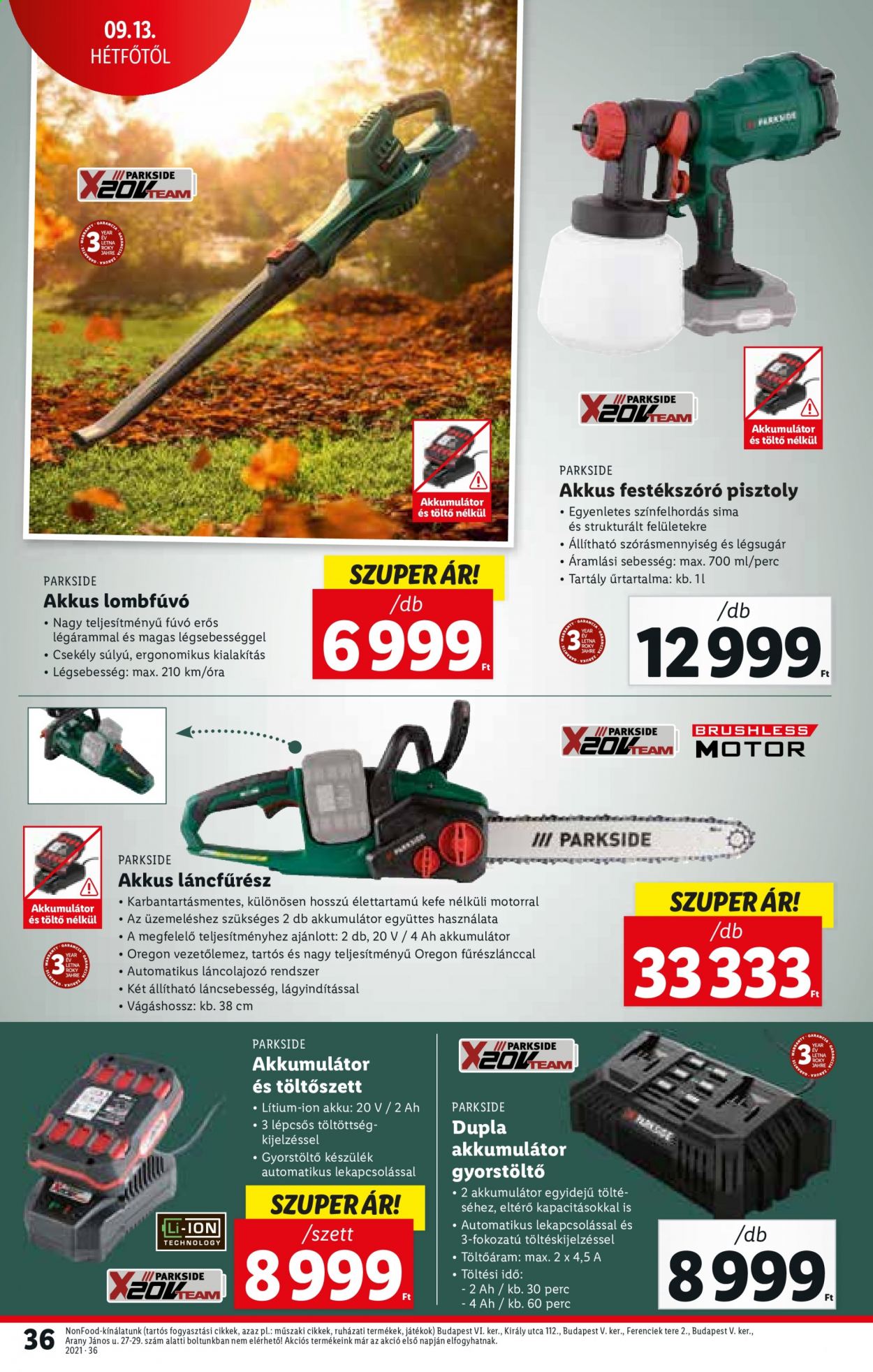Lidl akciós újságok - 2021.09.09 - 2021.09.15. Oldal 36