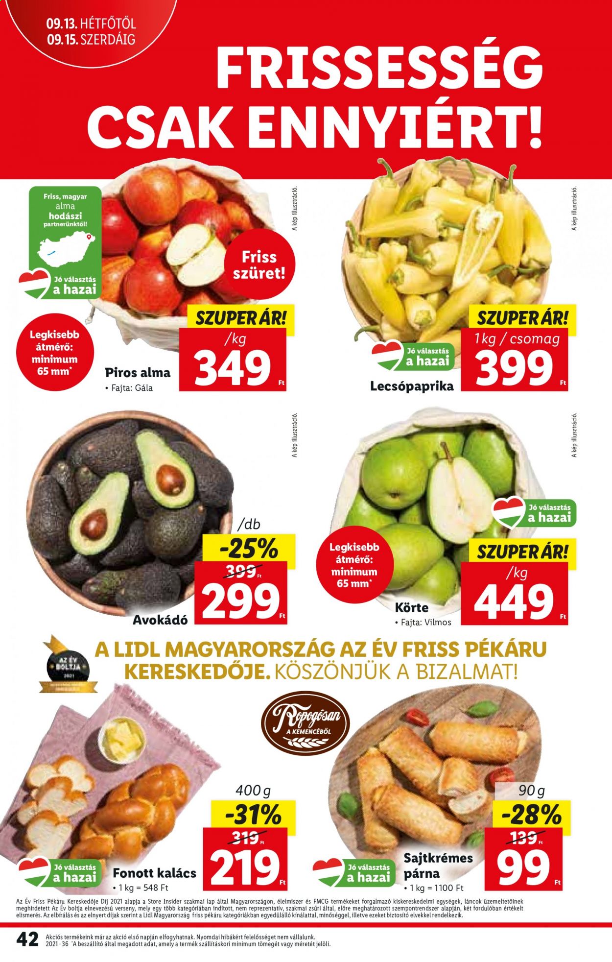 Lidl akciós újságok - 2021.09.09 - 2021.09.15. Oldal 42