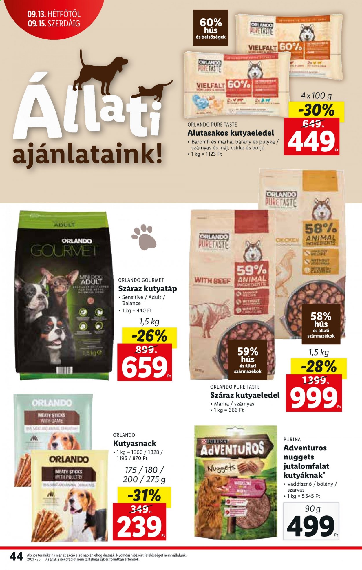 Lidl akciós újságok - 2021.09.09 - 2021.09.15. Oldal 44