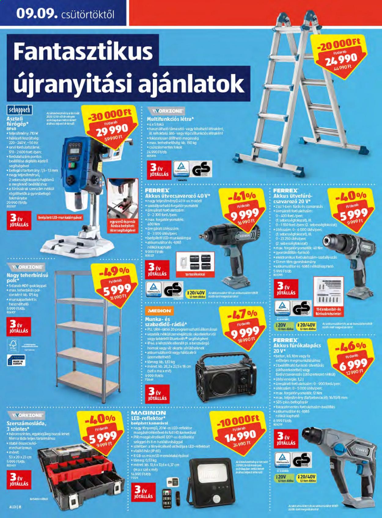 Aldi akciós újságok - 2021.09.09 - 2021.09.16. Oldal 8