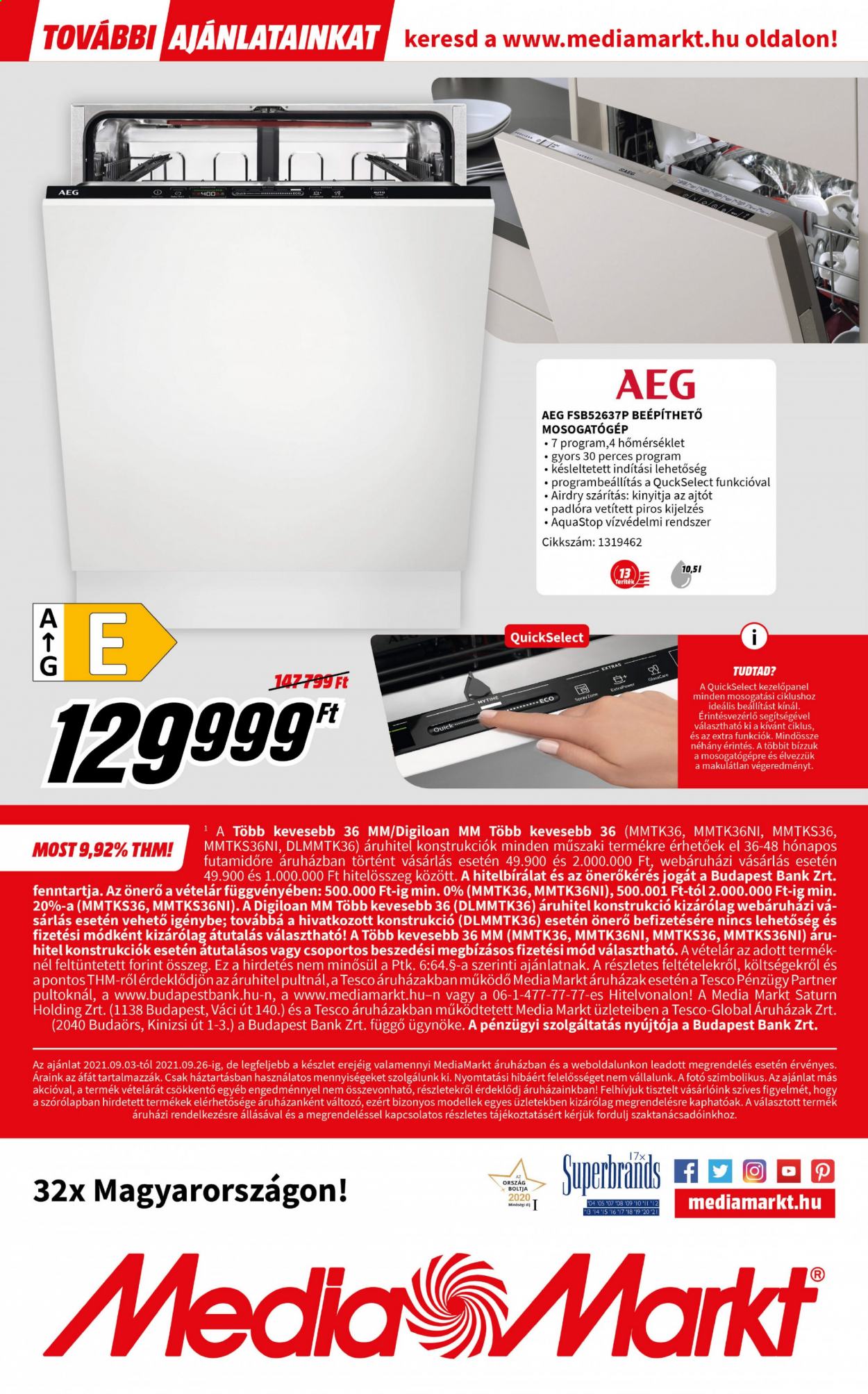 MediaMarkt akciós újságok - 2021.09.03 - 2021.09.26. Oldal 20
