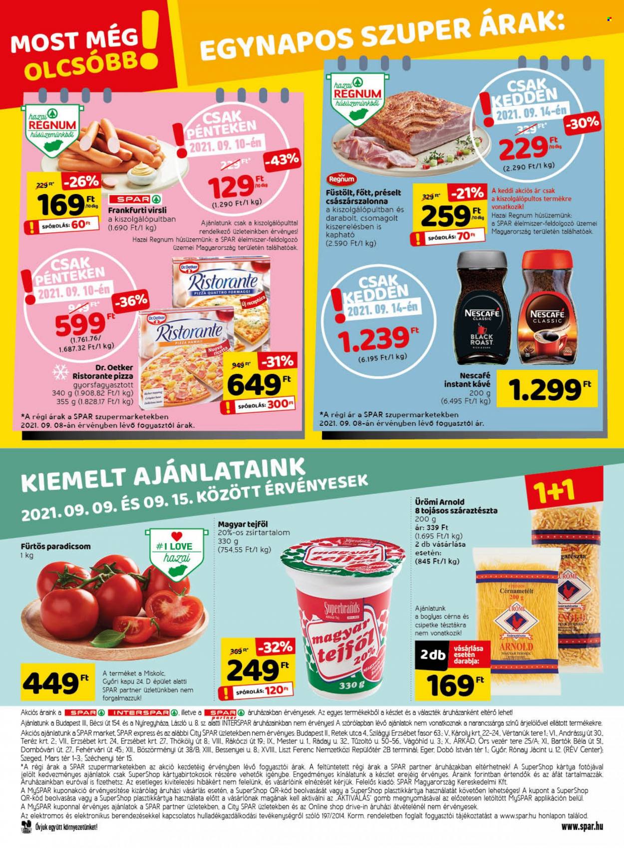 SPAR akciós újságok - 2021.09.09 - 2021.09.15. Oldal 34